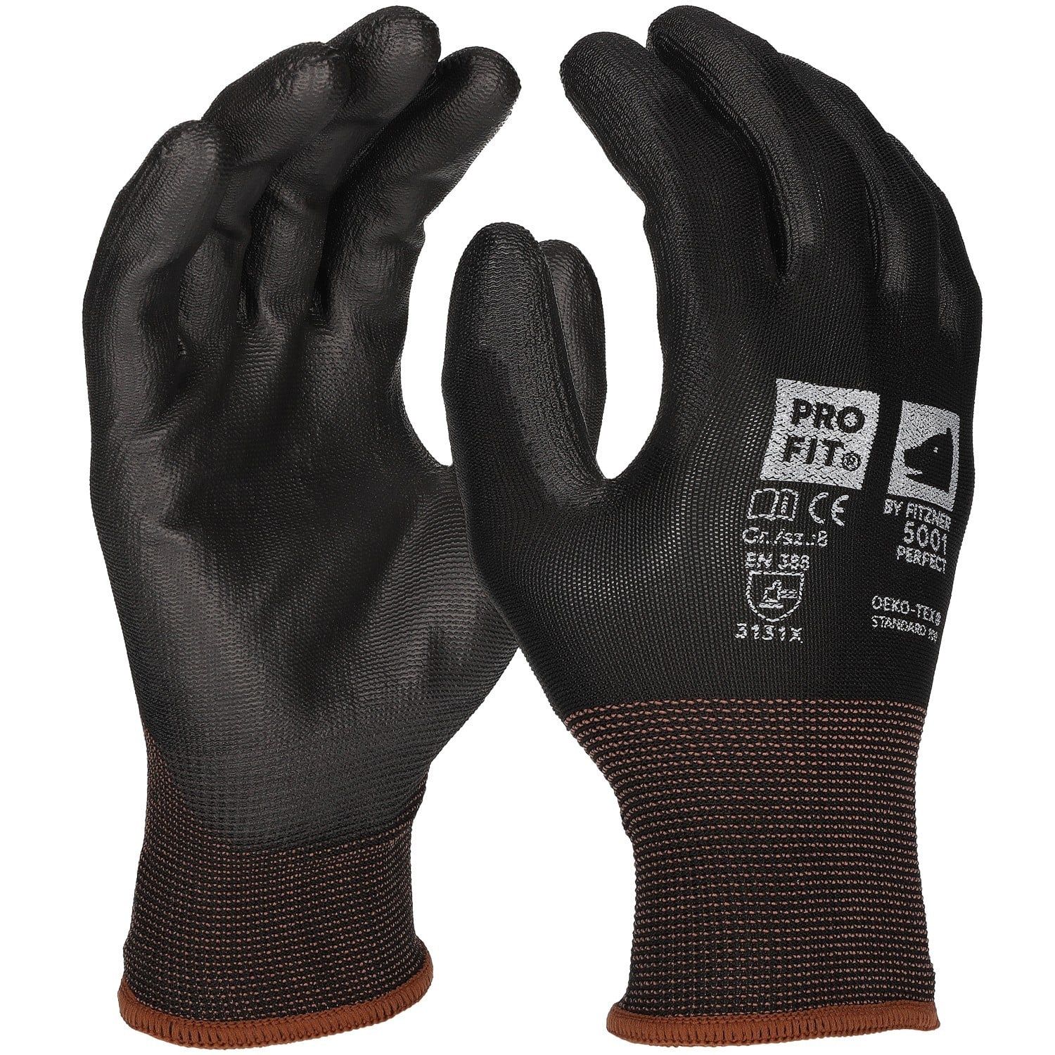 PU Handschuh "Perfect",schwarz 10