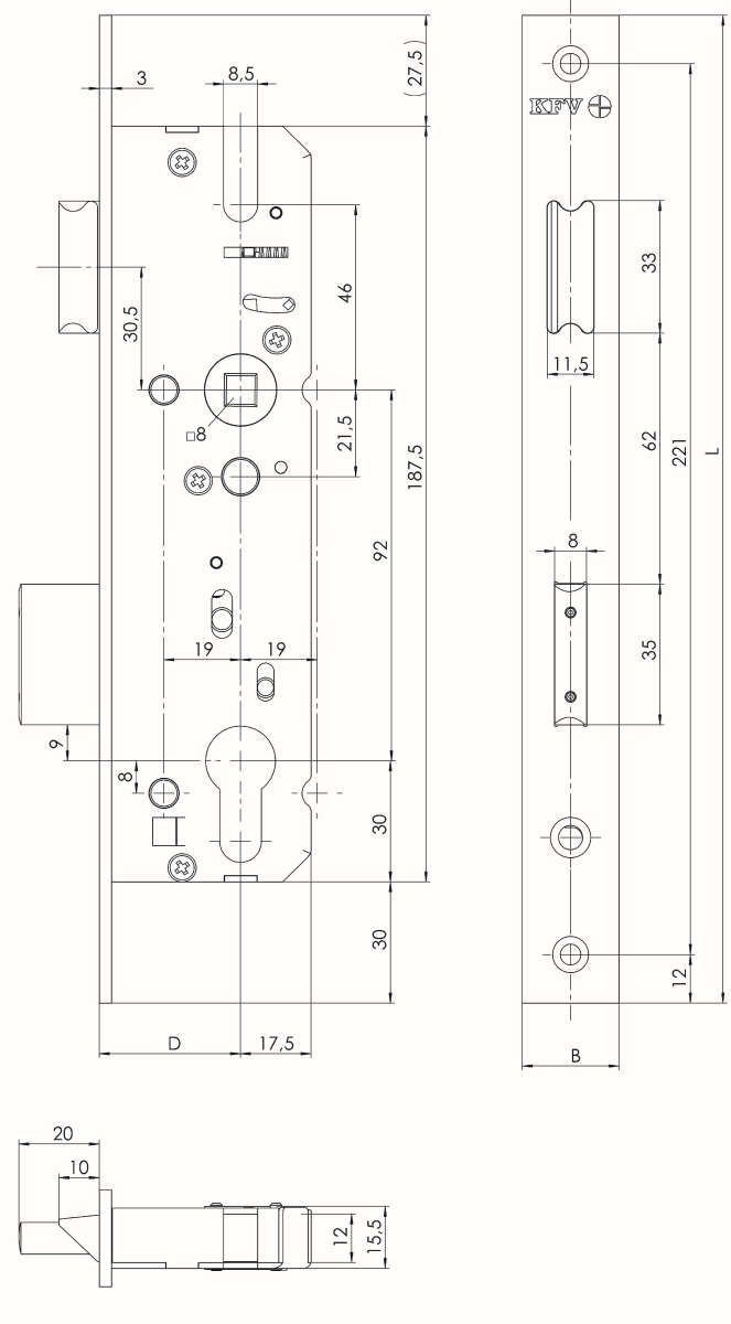 Rohrrahmenschloss 49N Pzw P6/35-24-92mm VE5
