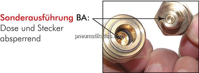 Kupplungsstecker (NW15) 25 (1")mm Schlauch, Messing