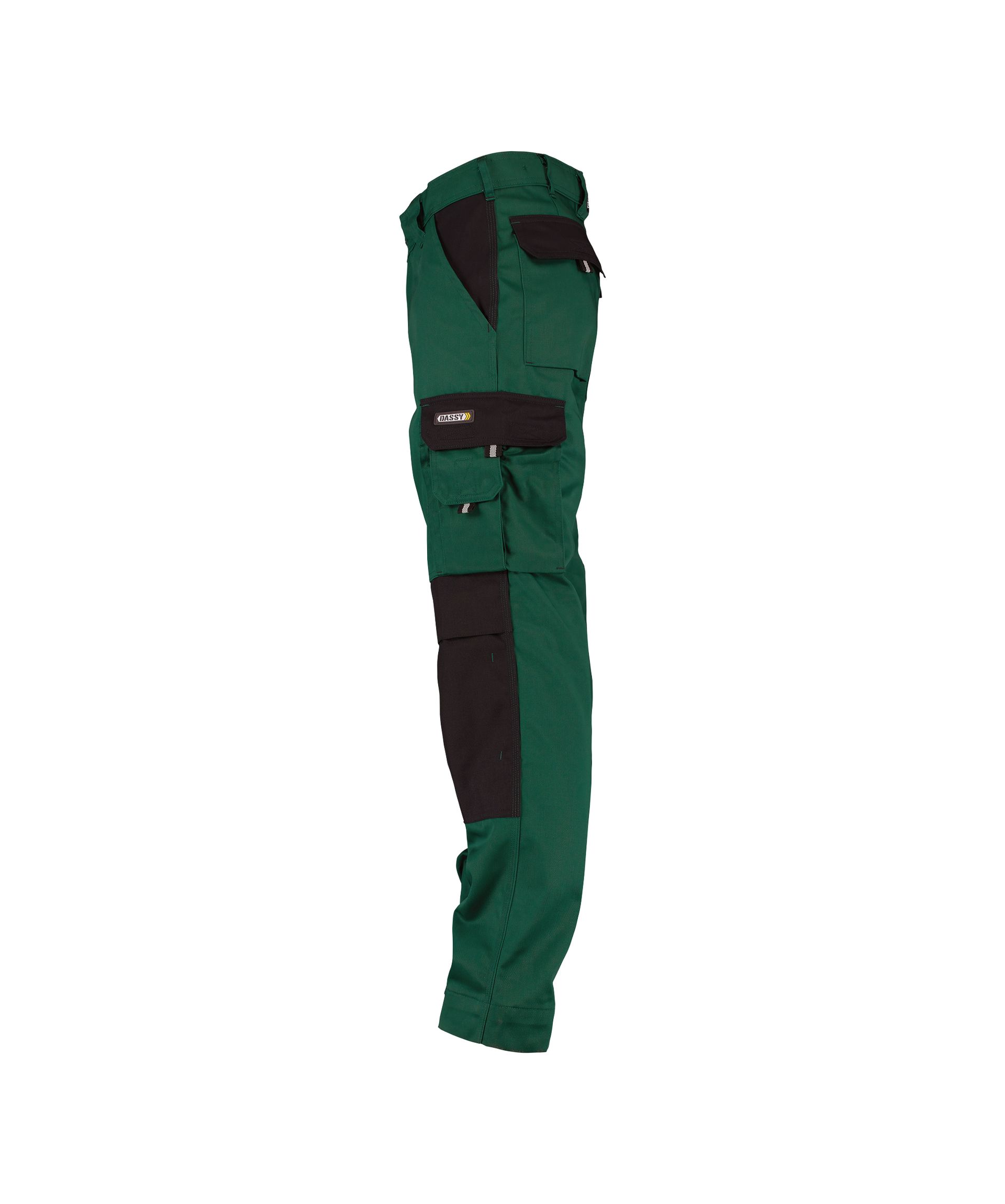 DASSY Boston Arbeitshose, Flaschengrün/Schwarz, Gr. 42, 300 g/m²