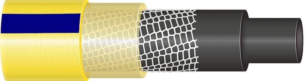 Wasserschlauch Irriflex PVC, gelb, 1", 25m lang