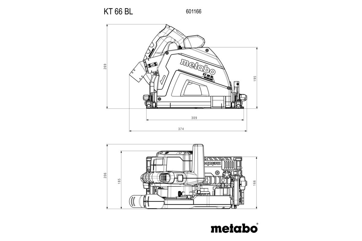 Tauchkreissäge KT 66 BL Metabo metaBOX