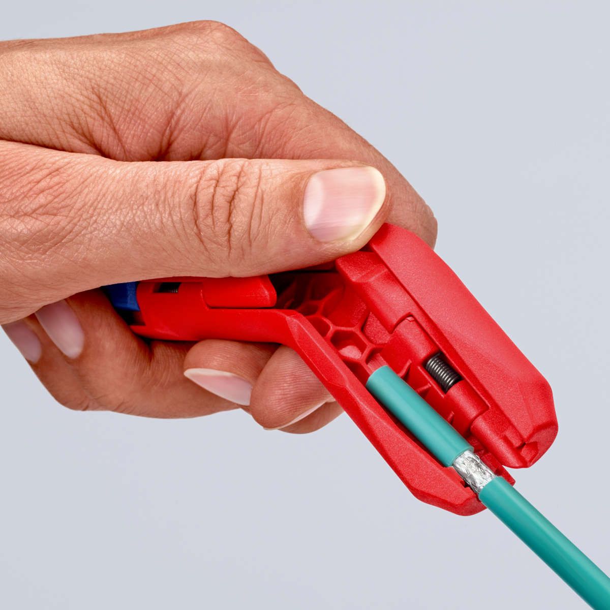 KNIPEX 16 95 02 SB ErgoStrip® Universal-Abmantelungswerkzeug für Linkshänder 135 mm