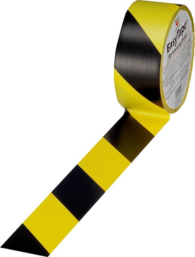 Markierungsband 50mmx33m schwarz/gelb