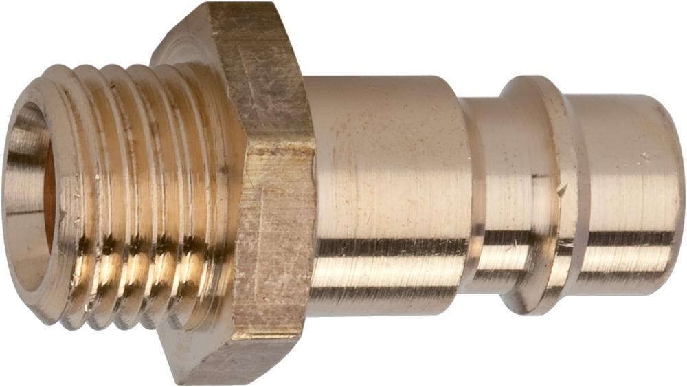 Stecknippel für Kupplung NW 7,2-7,8, Messing, AG G1/4"" RIEGLER