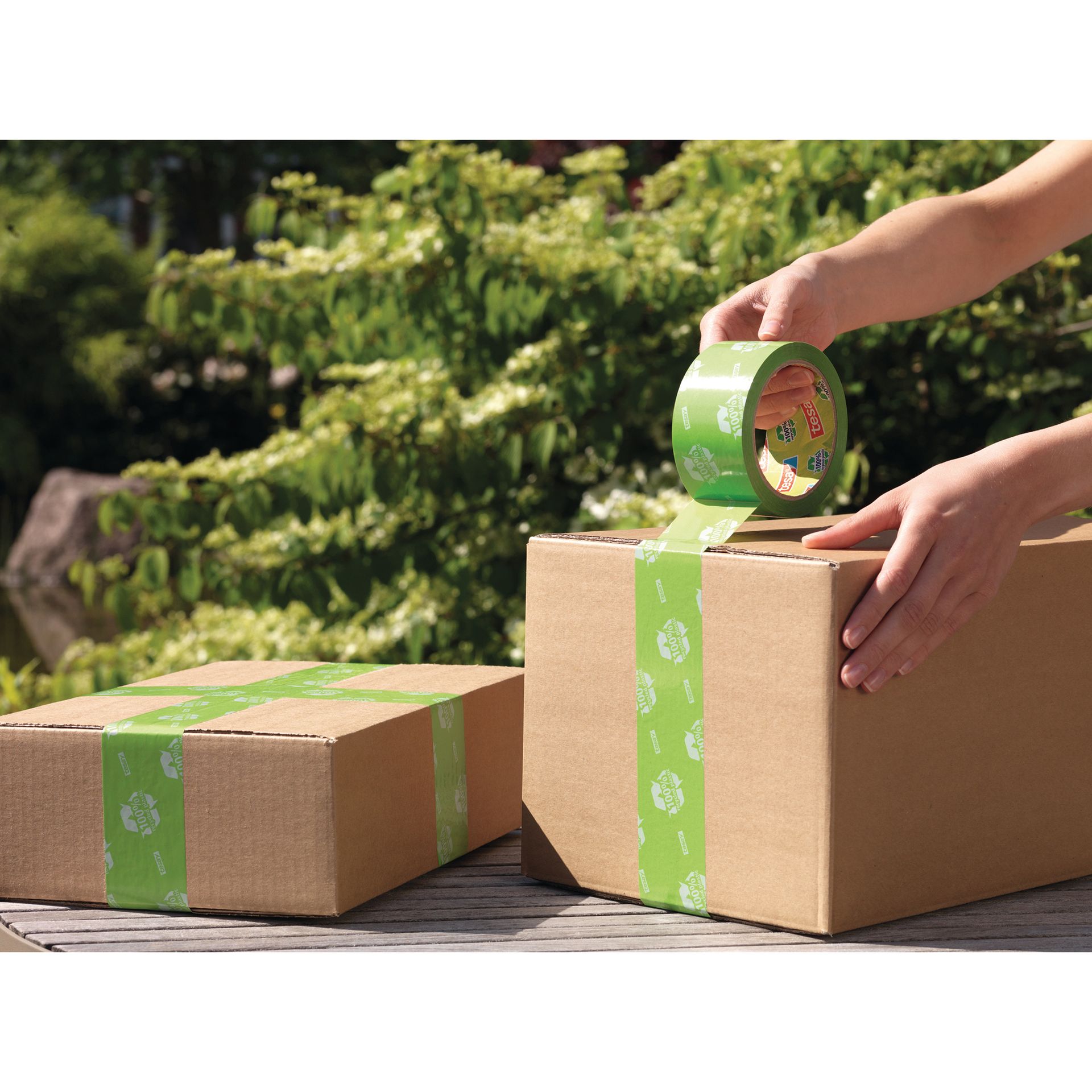Packband Eco & Strong 50mmx66m Aufdruck grün