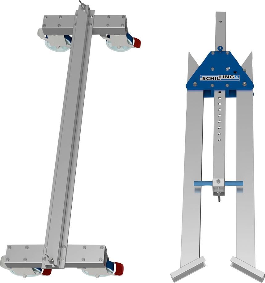 Aluportalkran fahrbar H2138-2488 mm 2000 kg TL 4000 mm Alu-Doppel-Träger