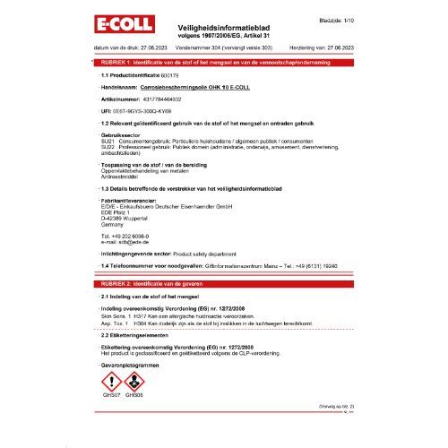 Korrosionsschutzöl OHK10 5L Kanister E-COLL