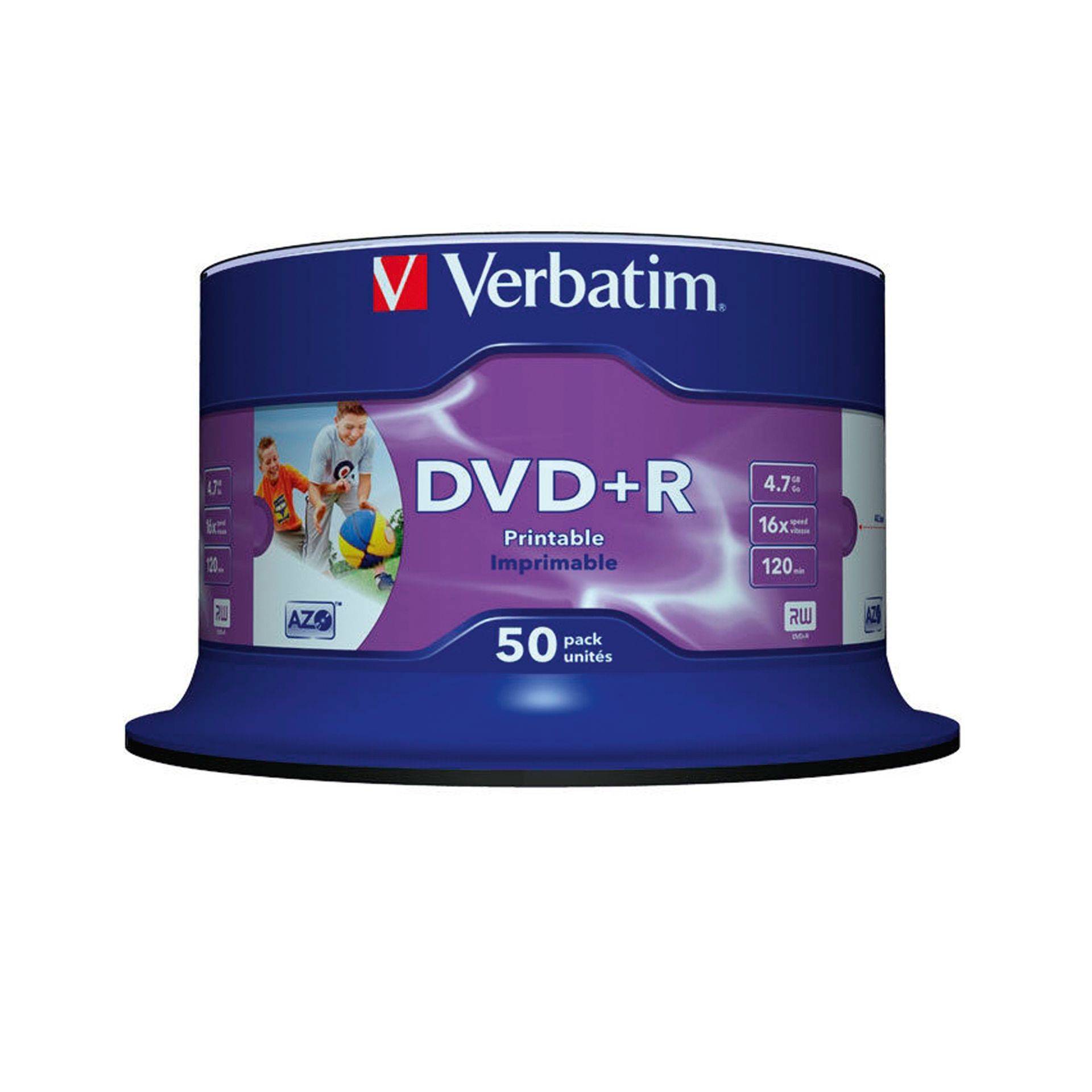 DVD+R 16x 4,7GB Wide Printable Surface 50 St./Pack.