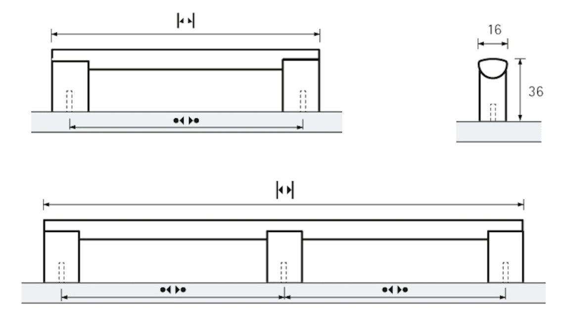 HETTICH Stangengriff Cilvia