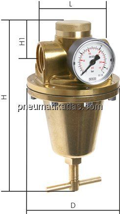 Hochdruck-Druckregler G 1/4" 0,5 - 10 bar
