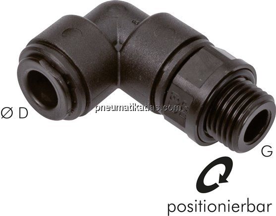 Winkel-Steckanschluss G 1/8"-4mm, IQS-FDA