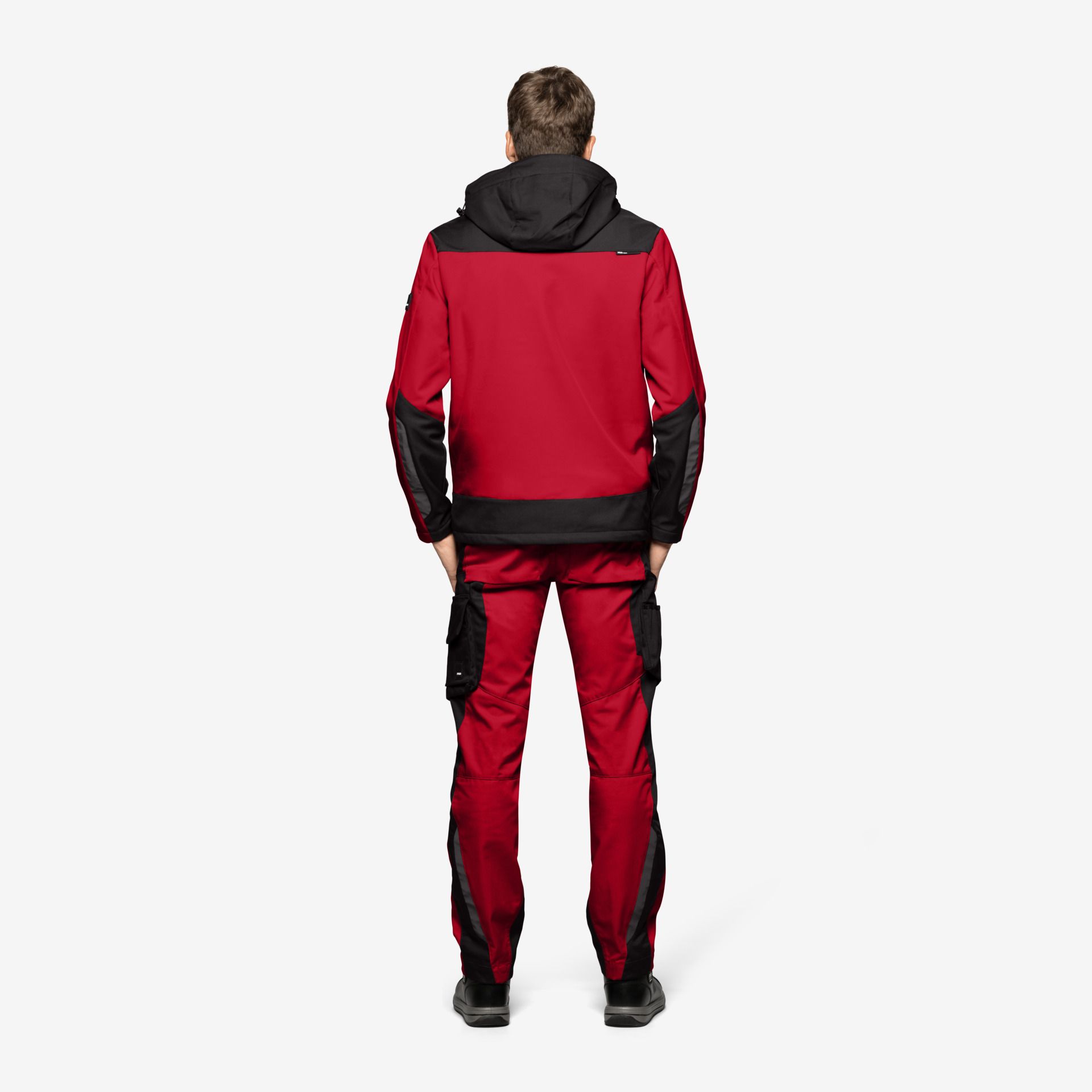 FHB Softshelljacke JANNIK rot-schwarz - Gr. XS