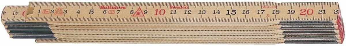 Gliedermaßstab Birke 2 mx17 mm natur Hultafors