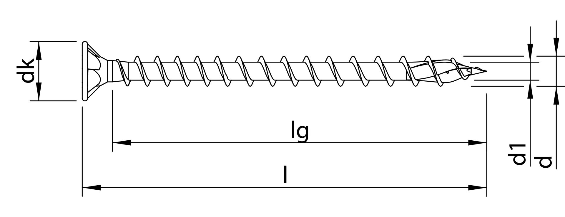 HECO-TOPIX-plus 4,5 x 35, Senkkopf mit Frästaschen, T-Drive, T-25, Variables Vollgewinde, verzinkt blau, A3K, 500 Stück, VARIANTA-Handwerkerverpackung