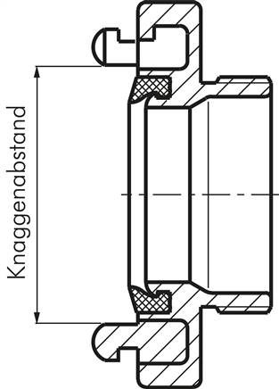 50° Storz-Kupplung 19 (3/4")mm Schlauch 52-C, Aluminium (geschmiedet)