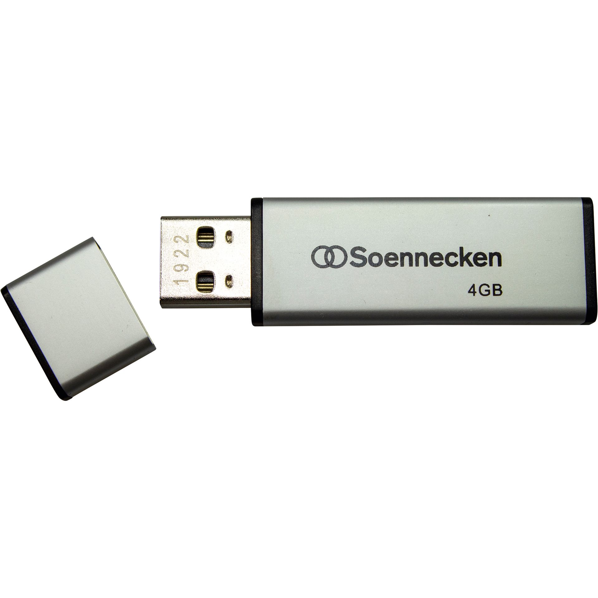 USB-Stick 2.0 4GB schwarz/silber