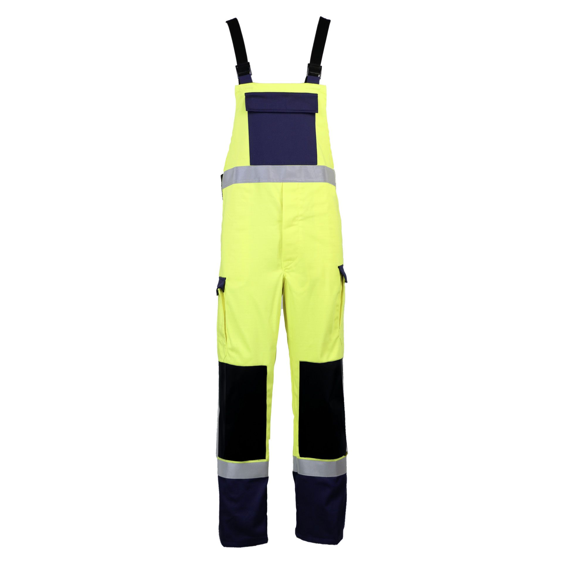 Multinorm-Latzhose BGLH52, gelb/blau, Gr. 44