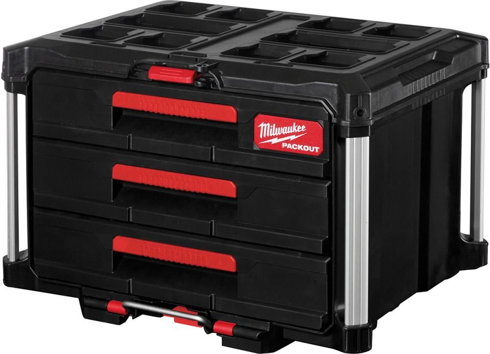 PACKOUT Koffer m. 3 Schubladen MilwaukeeVE à 1 Stück