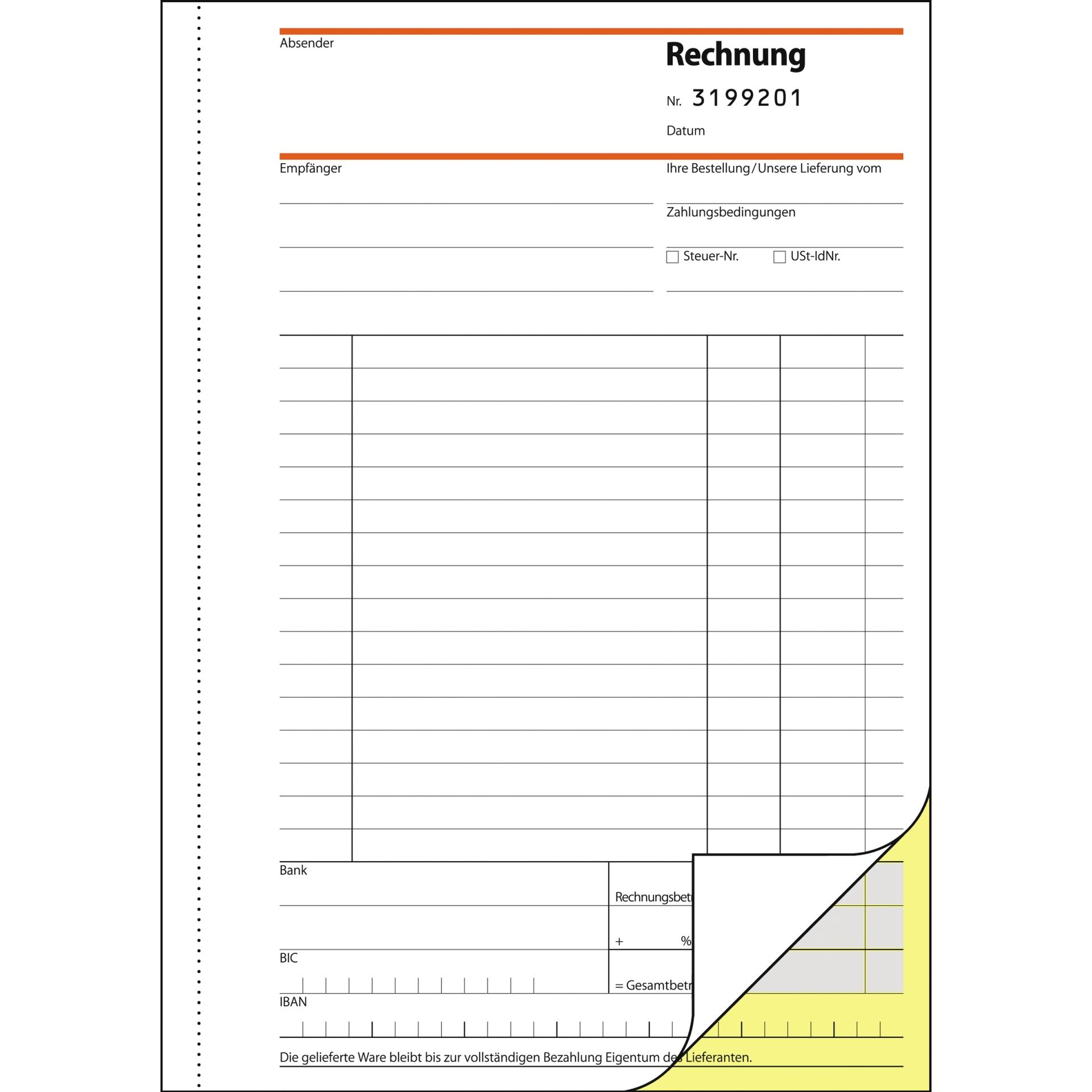 Rechnungsblock A5 sd 2x50Bl