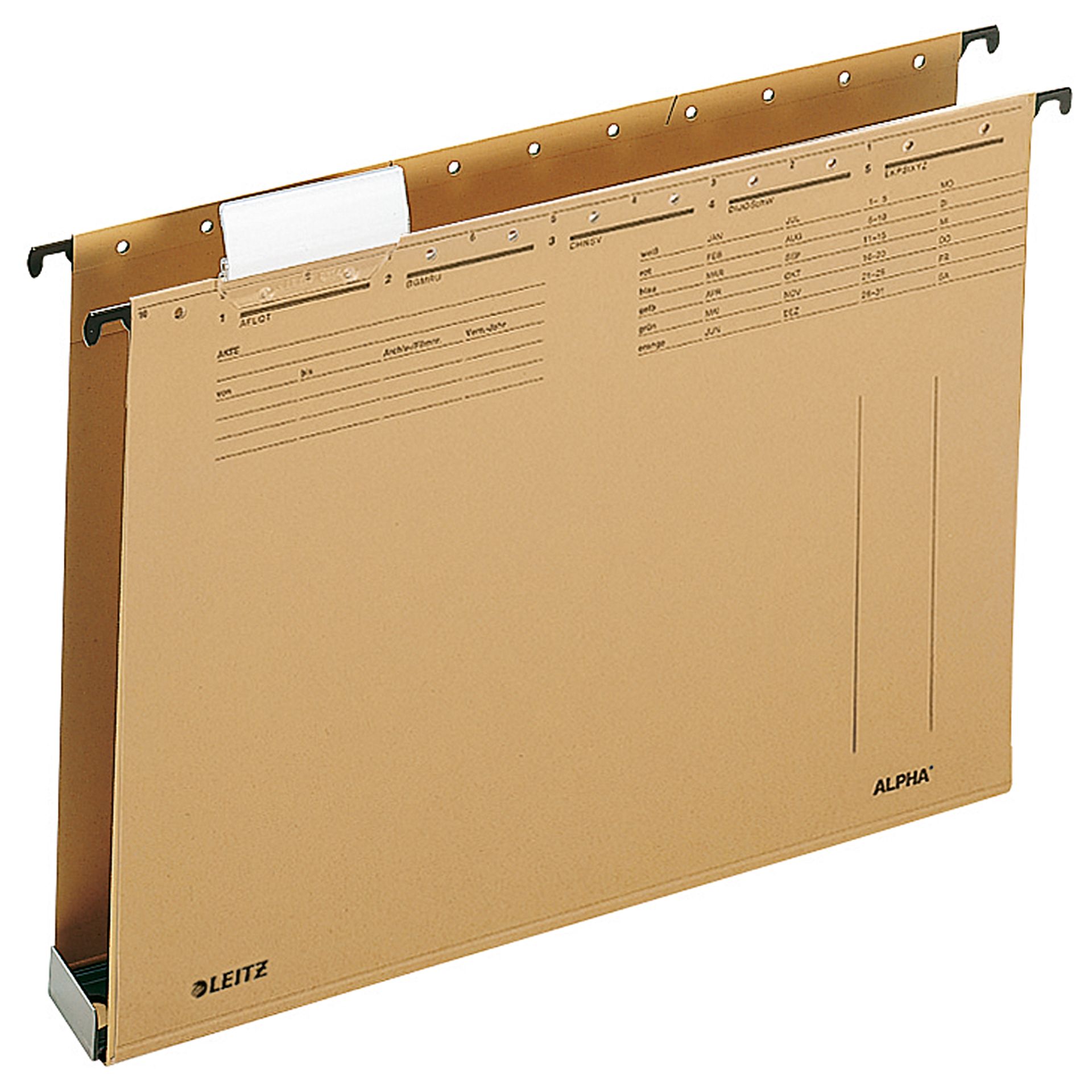 Hängesammler ALPHA DIN A4 40mm Karton braun