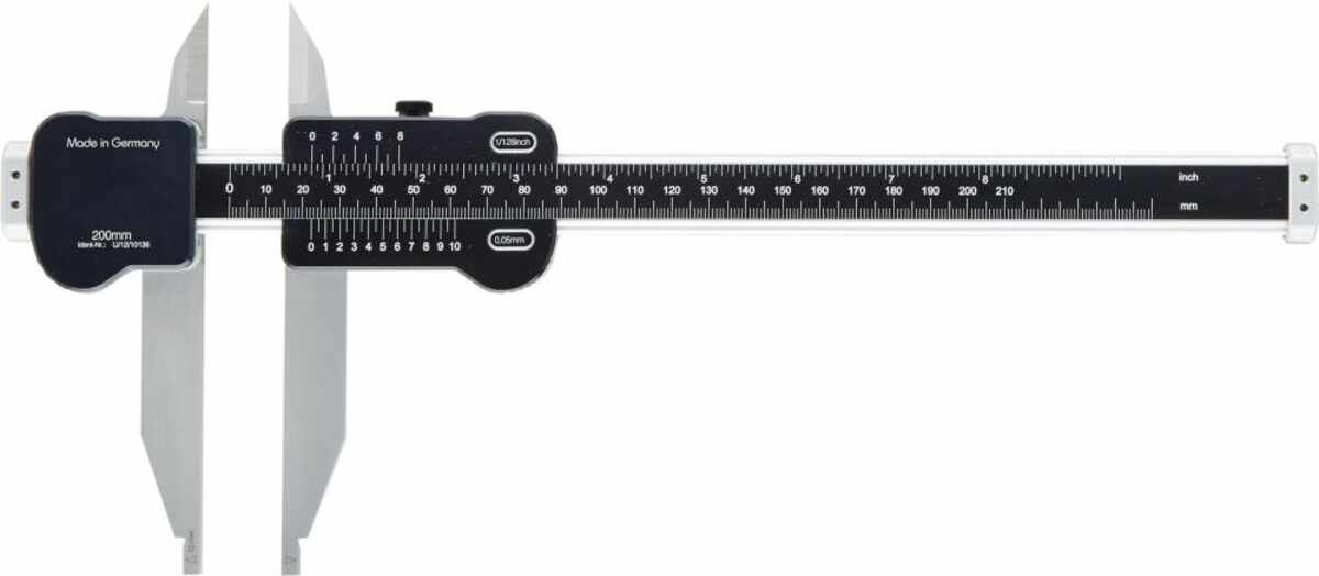 Messschieber Werkstatt mit Spitze 200 mm FORTIS