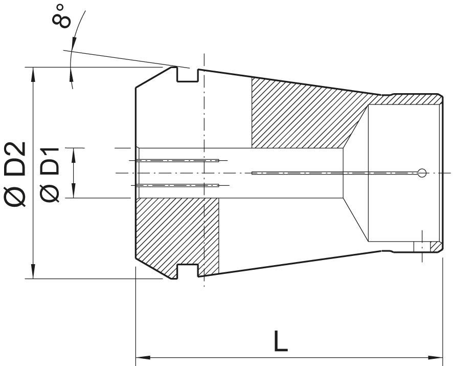 Spannzange Power Collet ER16 2mm HAIMER