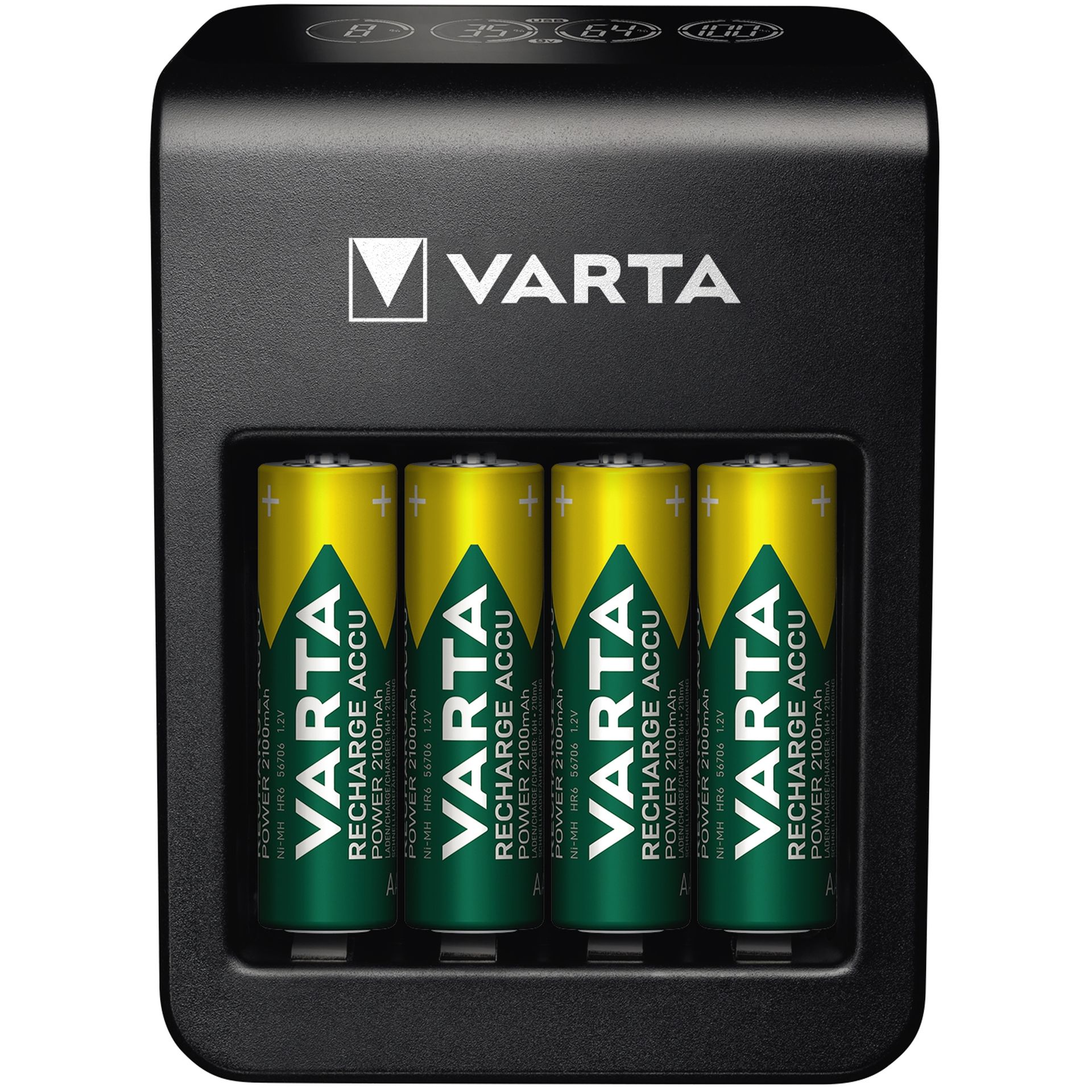 Akkuladegerät Plug Charger+ +4xAA 2.100mAh