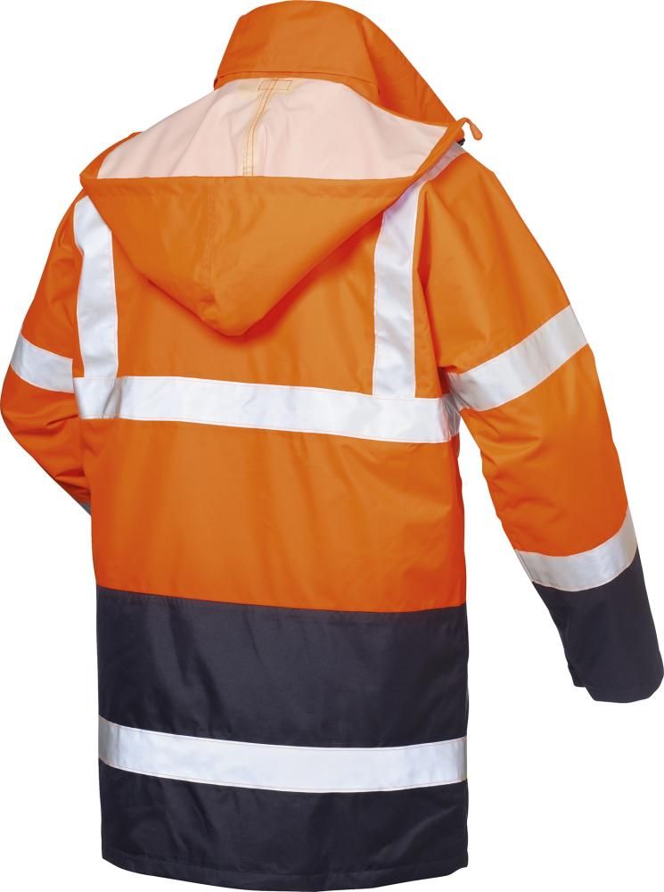 Warnparka Travis, Gr. L, orange/marine