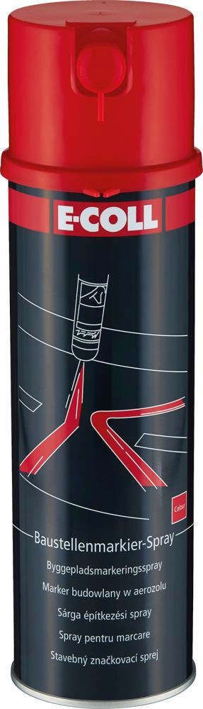Baustellenmarkierspray 500ml rot E-COLL EE