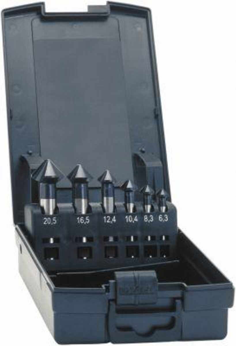 Kegelsenker-Set Advanced TIALN Form C CBN geschliffen 90Grad 6,3-25,0 mm EXACT