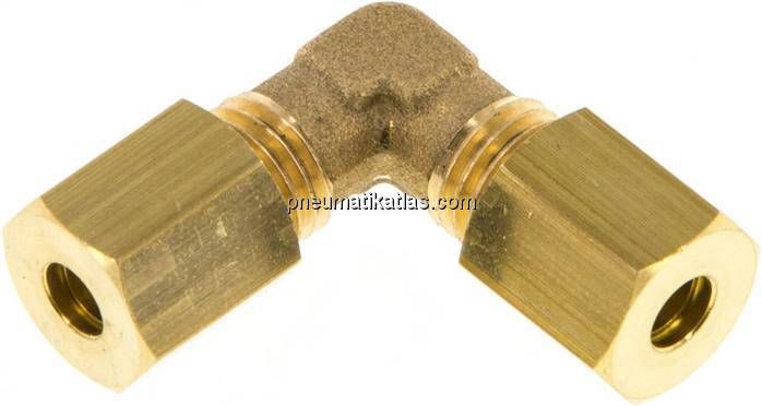 Winkel-Klemmringverschraubung 4 (M8x1)mm, Messing