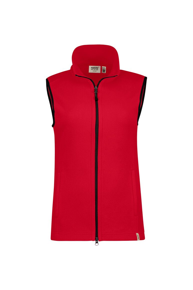 HAKRO Damen Fleeceweste ECO rot, XS