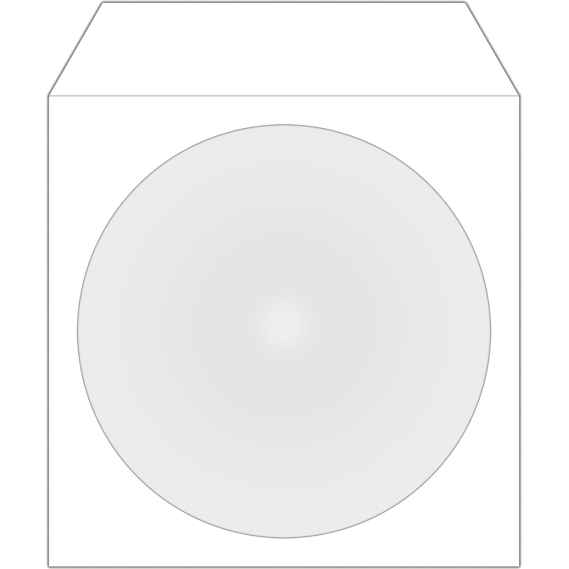 Media Range CD/DVD Hülle  mF sk Papier ws 100St