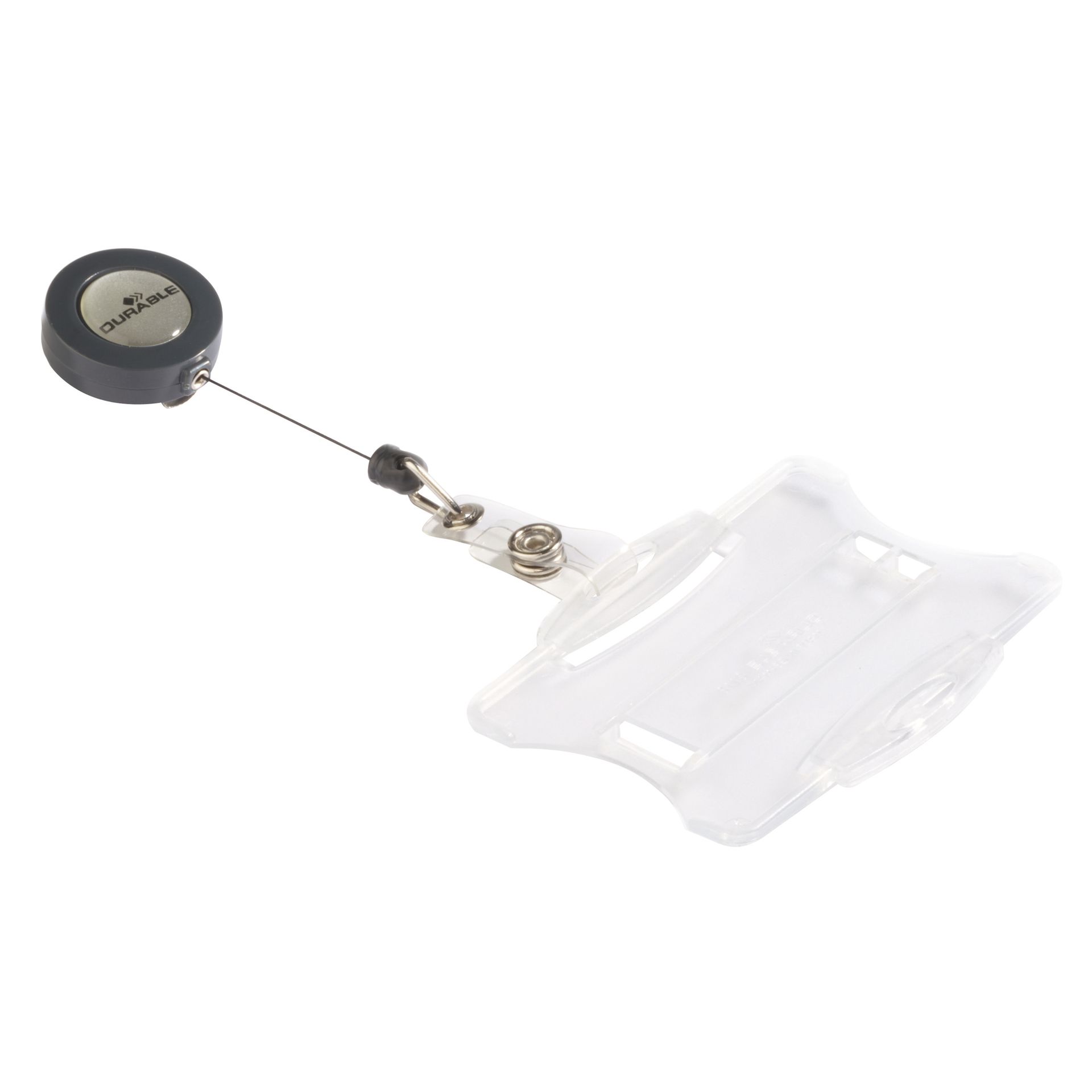 Namenschild 54x85mm mit Metallclip 10 St./Pack.
