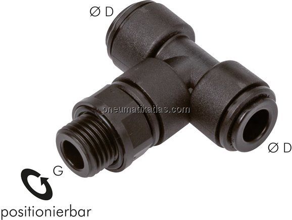 T-Steckanschluss G 1/8"-4mm, IQS-FDA