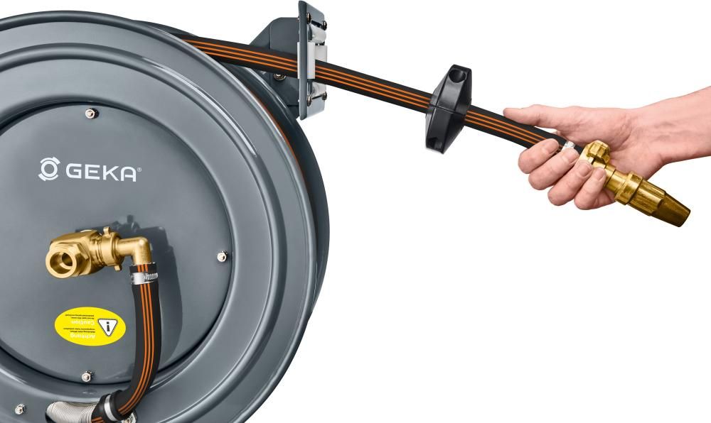GEKA plus automatischer Schlauchaufroller PA20GSKinkl 15m-EPDM-Schlauch EURO TRIX 3/4"& Arm.