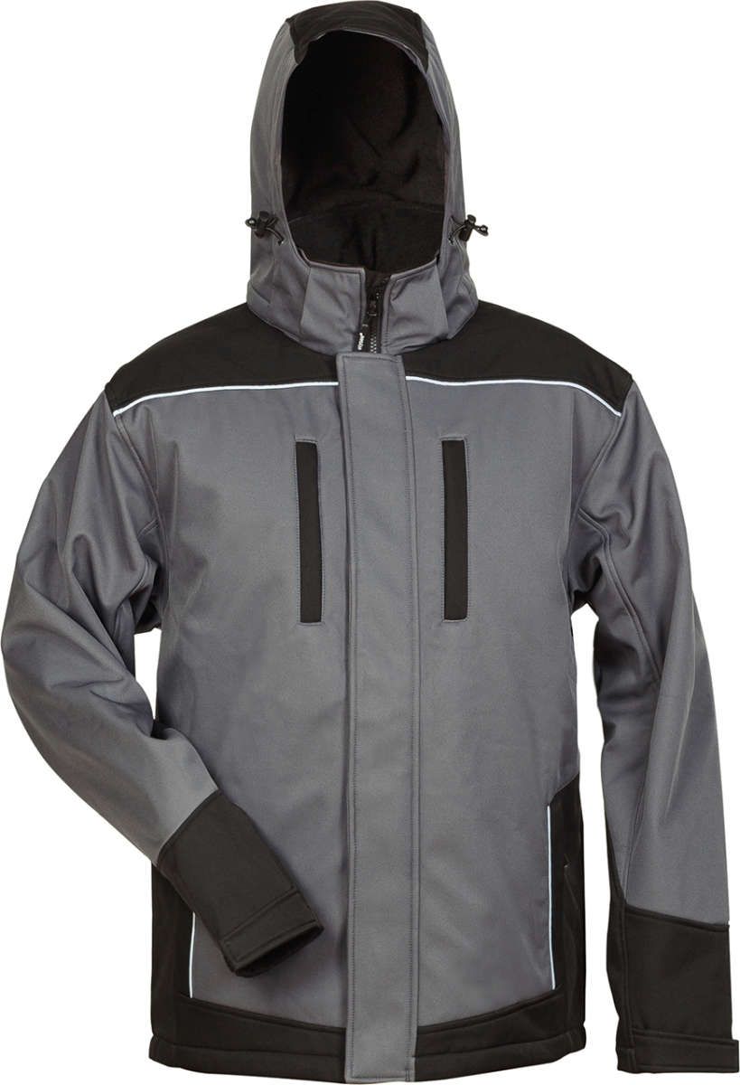 Softshelljacke Ajax, Gr. 2XL, grau/schwarz