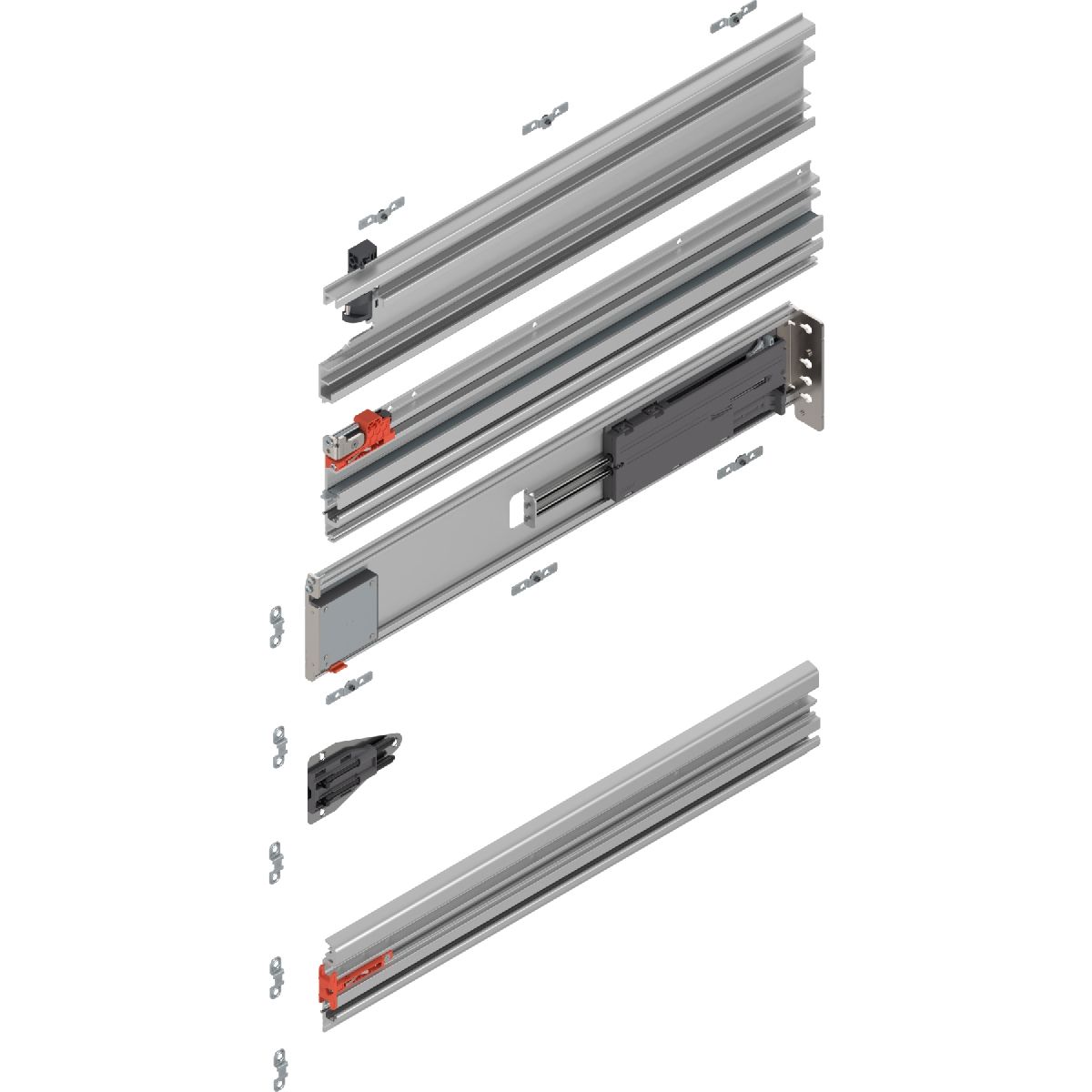 REVEGO duo, Pocketschienen-Set, NL=750 mm