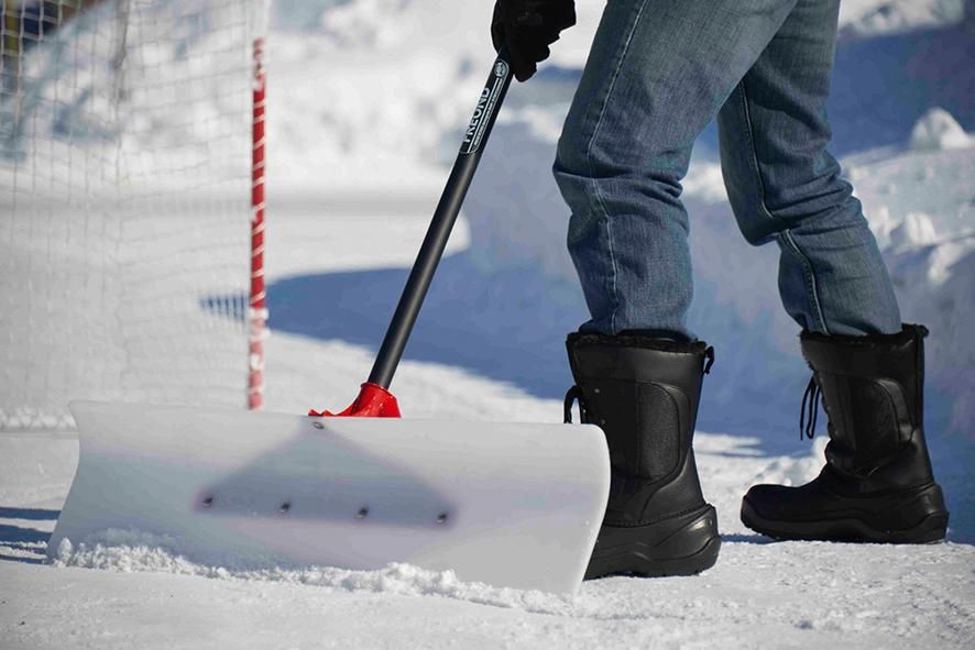 SnowPusher Fieberglasst. D-Griff, Kunststoffblatt