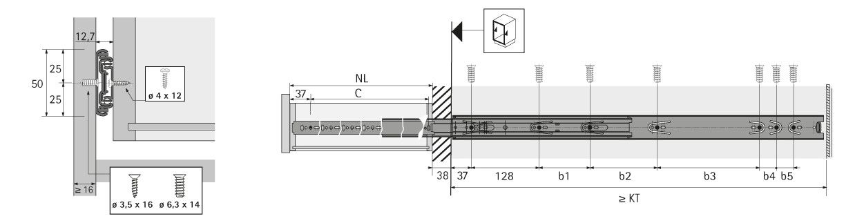 HETTICH Kugelauszug KA 4932