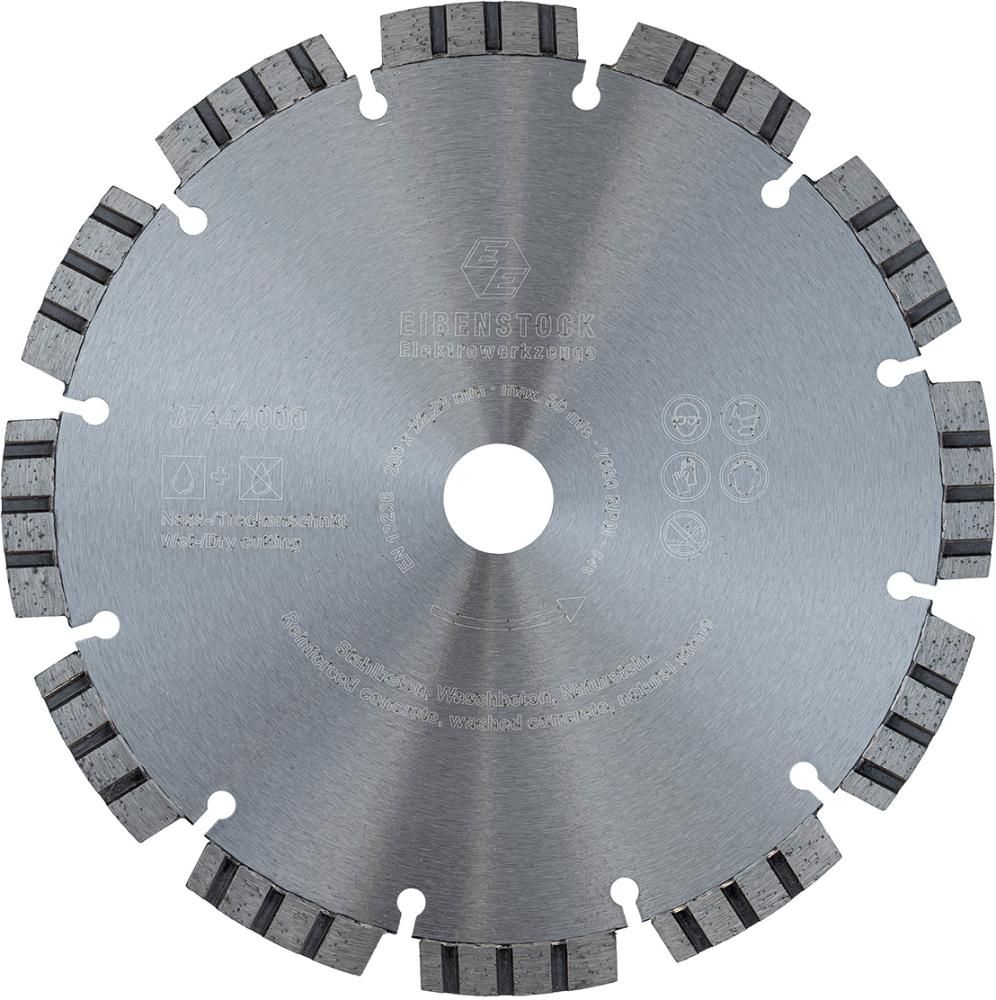 Diamant-Trennscheibe Ø 200 mm Eibenstock für Beton u. harten Naturstein