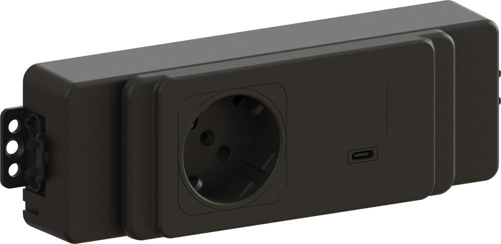 Akku-Fächerladeschrank B810xT585xH1790mm RAL 5012,2x4 Fächer 2x230V,2xUSB je Fach