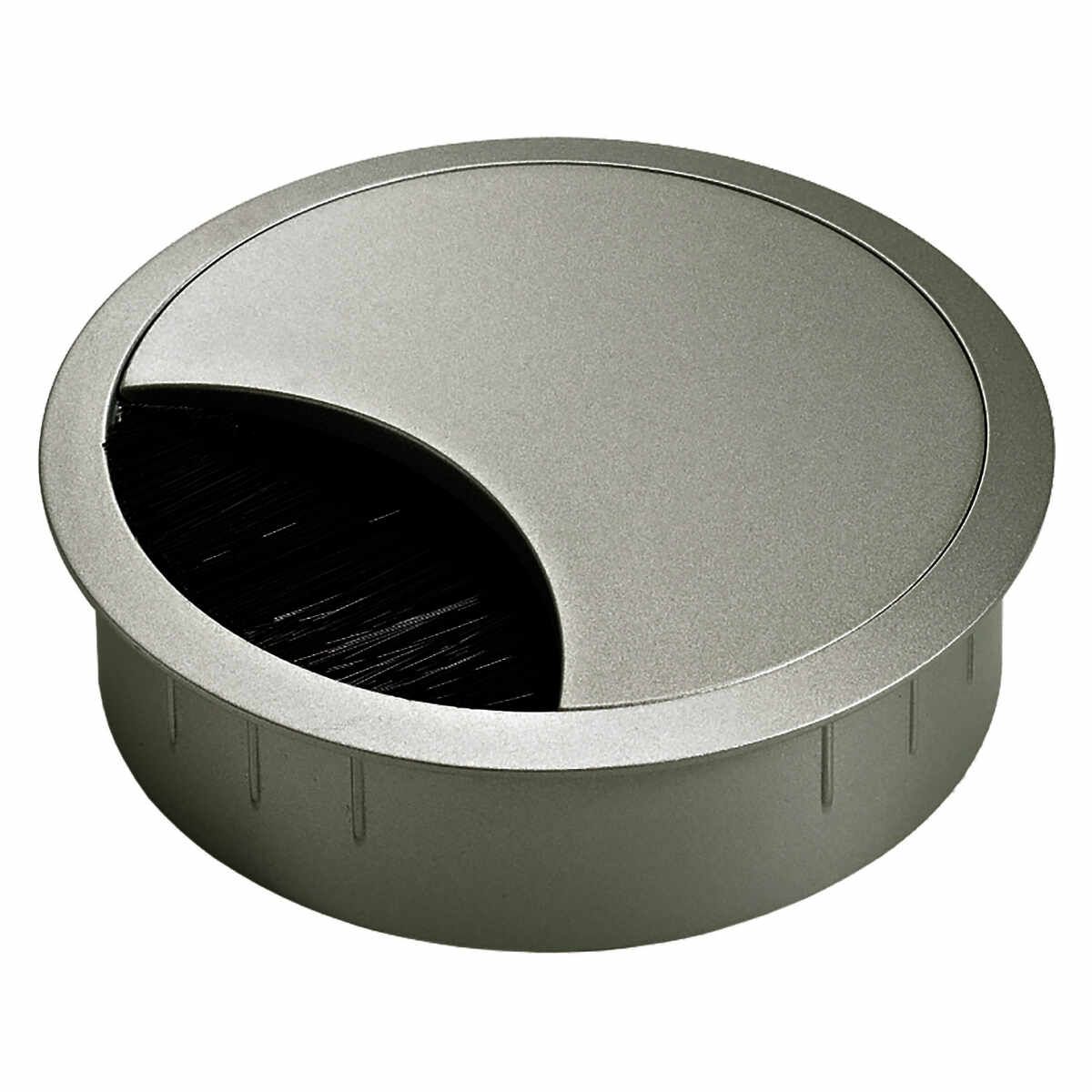 Kabeldurchlass, ø 60 mm , Aluminium Optik