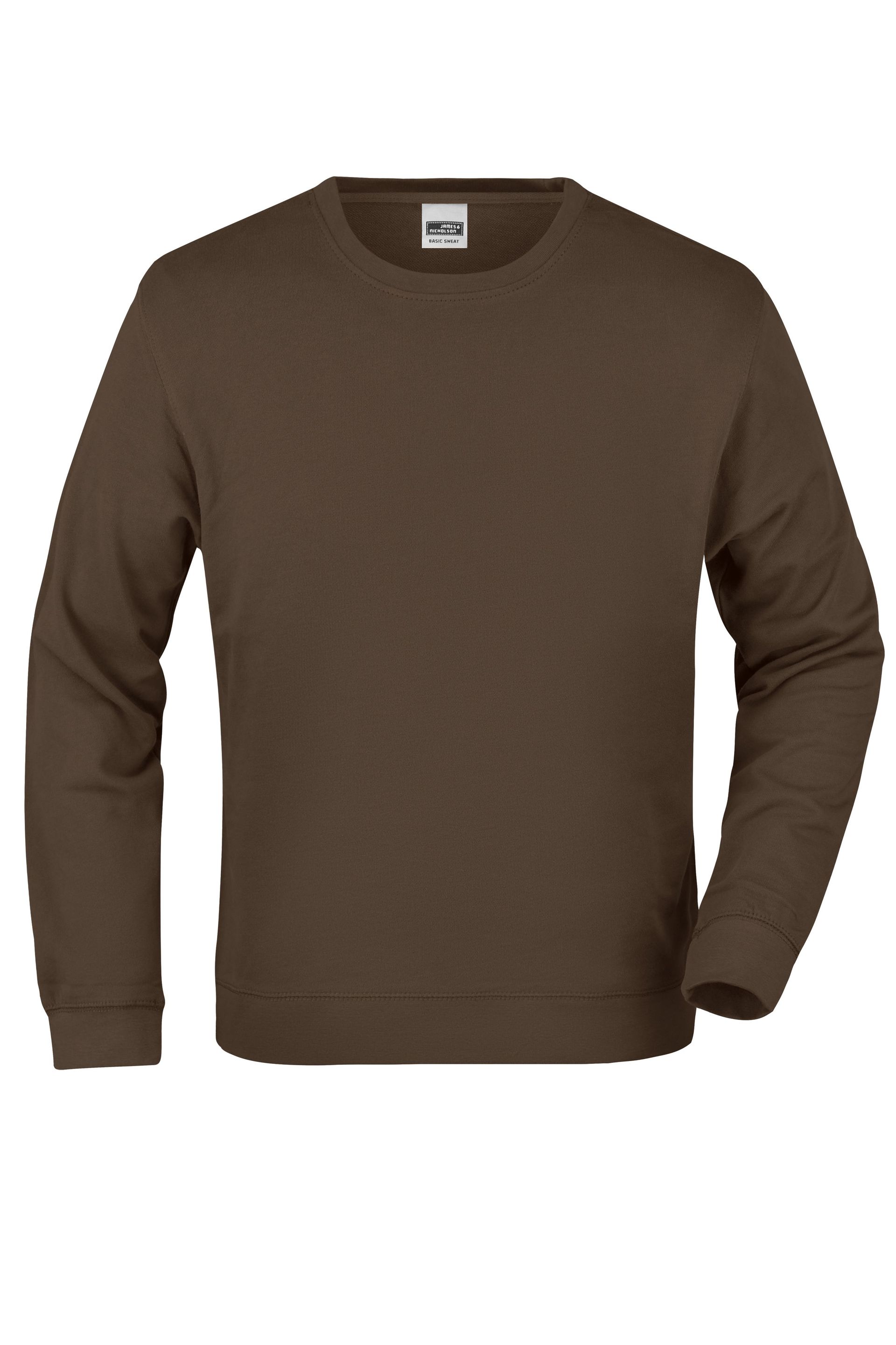 James & Nicholson JN057 Sweatshirt, Braun, Gr. M