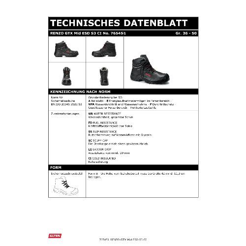 Elten Sicherheitsstiefel RENZO GTX Mid ESD S3