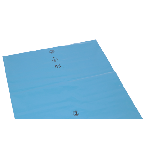 Abfallsäcke aus Recycling-LDPE 240 l, lose - 100 Stk/Karton, blau