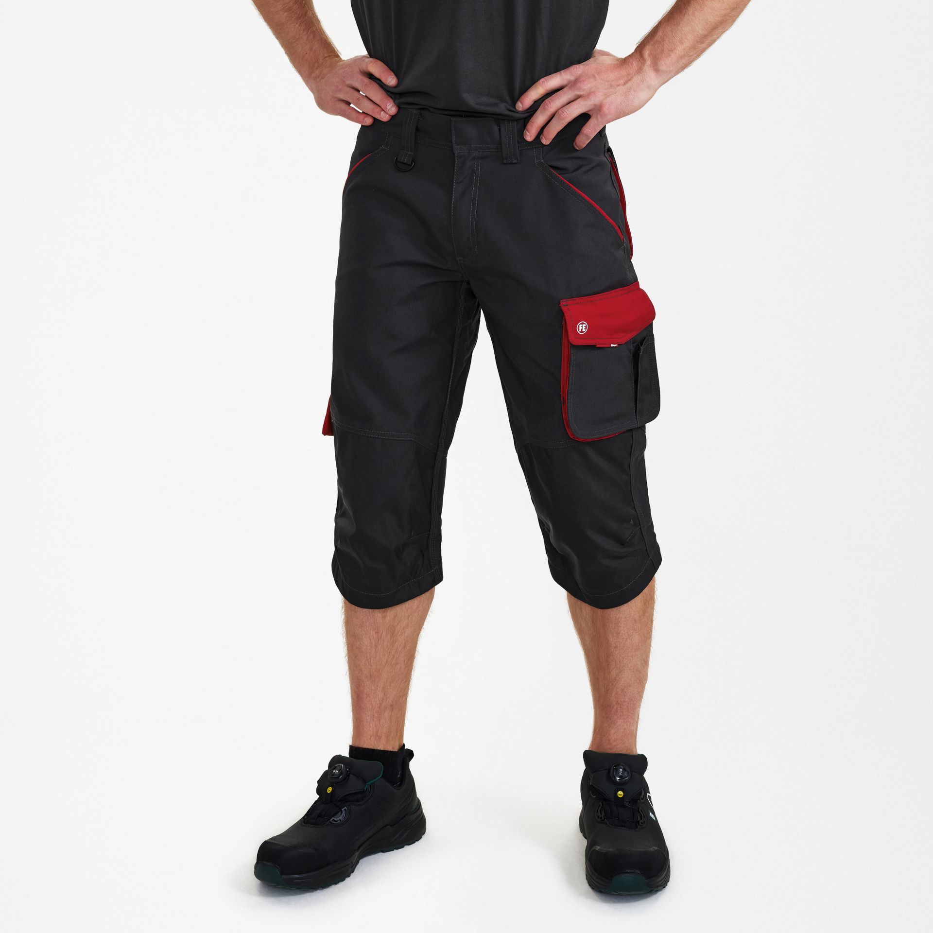 Galaxy 3/4-Hose Anthrazit Grau/Tomato Red, Gr. 42