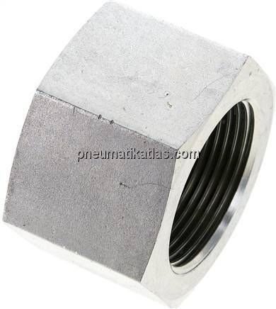 Verschlusskappe NPT 1-1/4", Stahl verzinkt