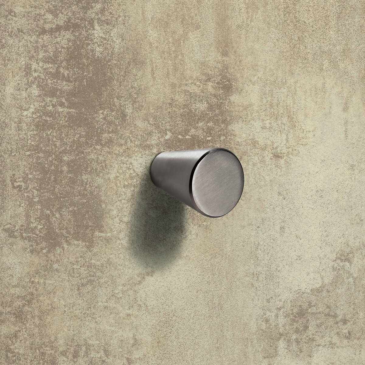 Knopf Onex, ø 22 mm, Edelstahl gebürstet